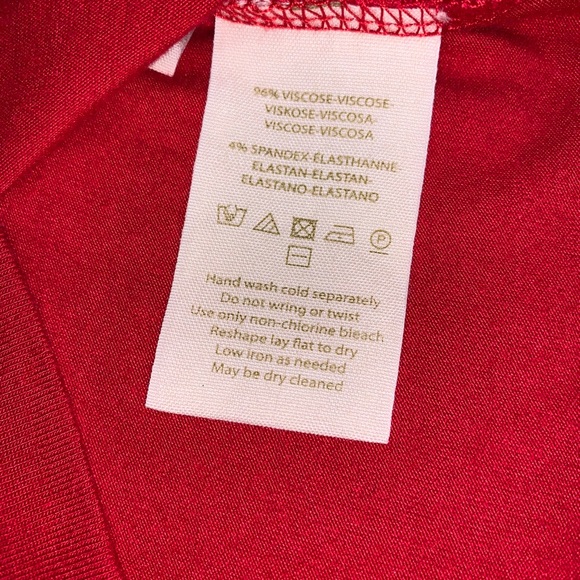 🍓Free People Viscose Red Ring Top - Picture 7 of 7